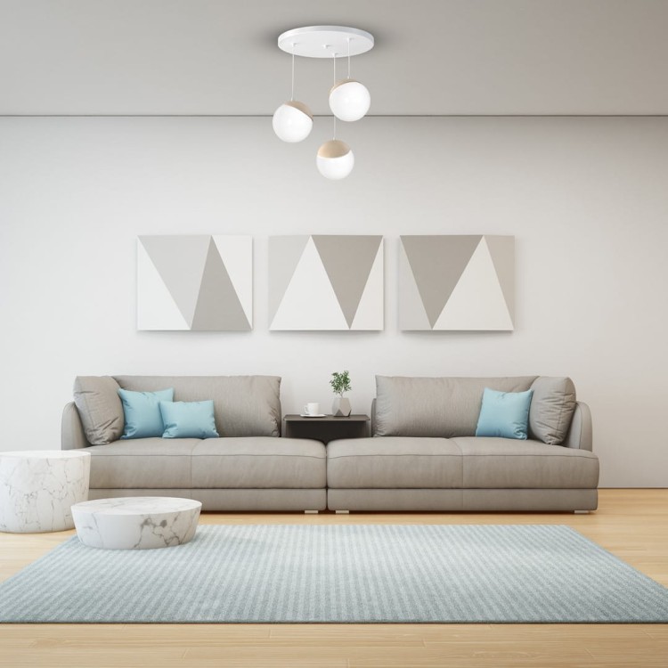 Lampa wisząca SFERA WOOD 3xE14 MLP5425 Milagro