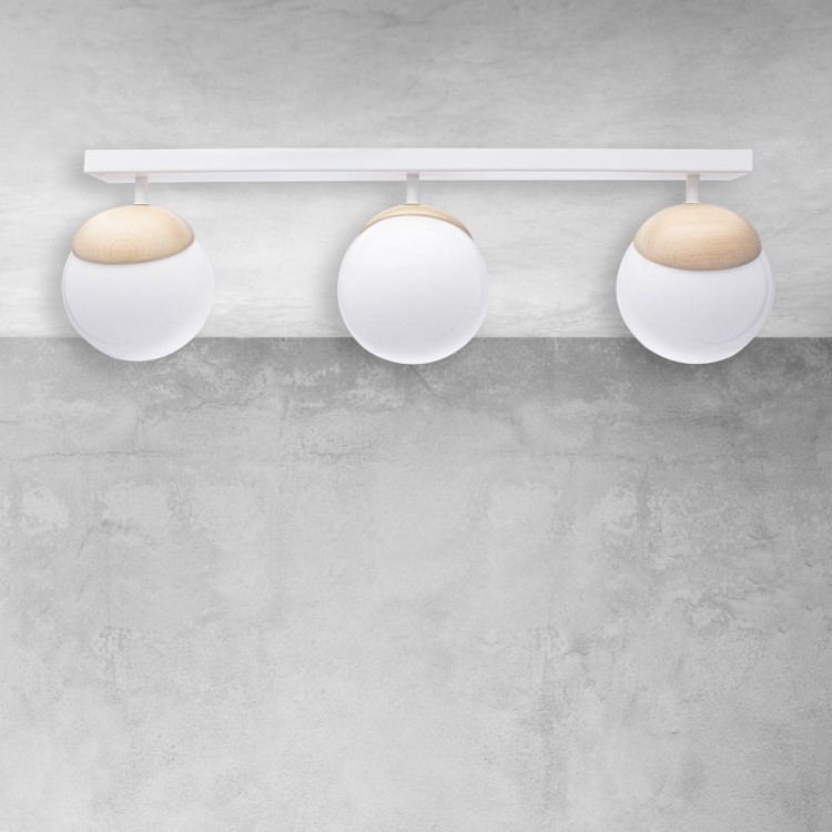 Lampa sufitowa SFERA WOOD 3xE14 MLP5427 Milagro