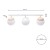 Lampa sufitowa SFERA WOOD 3xE14 MLP5427 Milagro