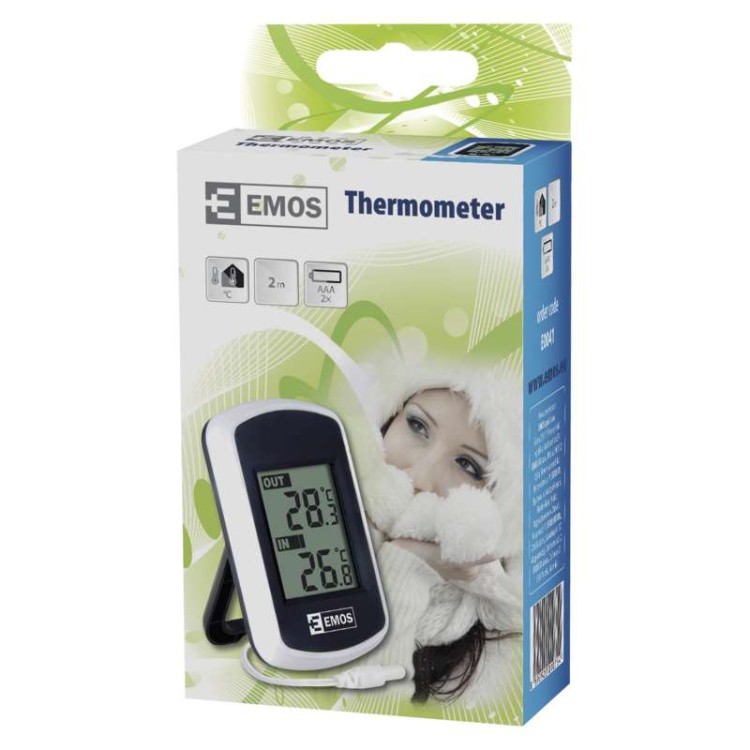 Termometr LCD E0041 Emos przewodowy