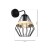 Kinkiet CLIFF BLACK 1xE27 MLP5523 Milagro