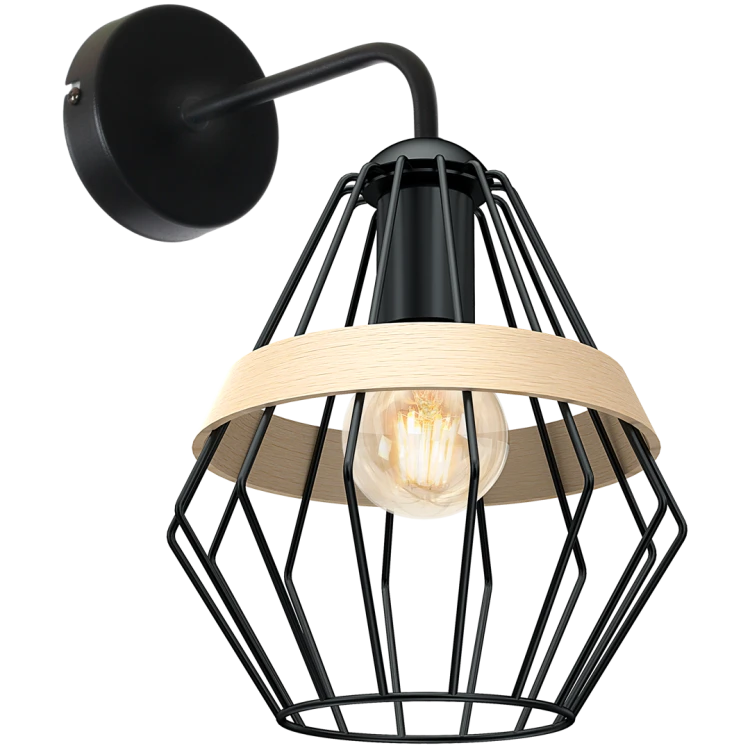 Kinkiet CLIFF BLACK 1xE27 MLP5523 Milagro