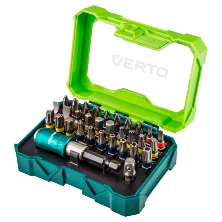 Zestaw Bitów 32 sztuki 25mm - 4xPH, 4xPZ, 4xSL, 4xHEX, 7xTX, 7xTT + Uchwyt Magnetyczny 66H620 Verto