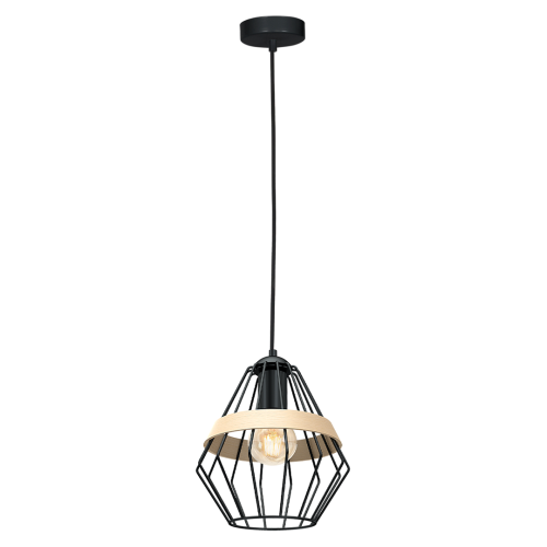 Lampa wisząca CLIFF BLACK 1xE27 MLP5524 Milagro