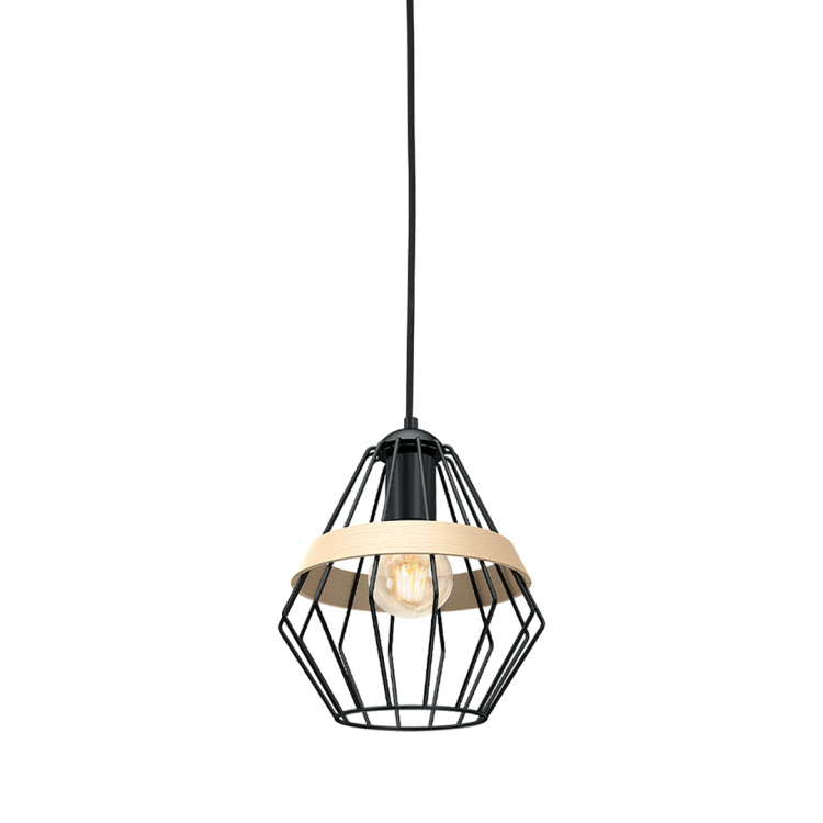 Lampa wisząca CLIFF BLACK 1xE27 MLP5524 Milagro