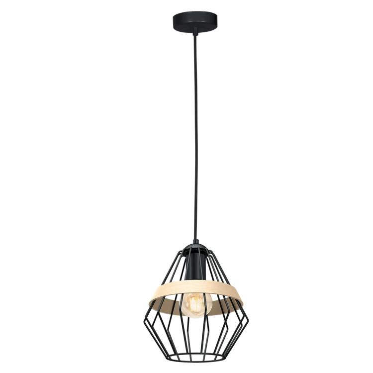 Lampa wisząca CLIFF BLACK 1xE27 MLP5524 Milagro
