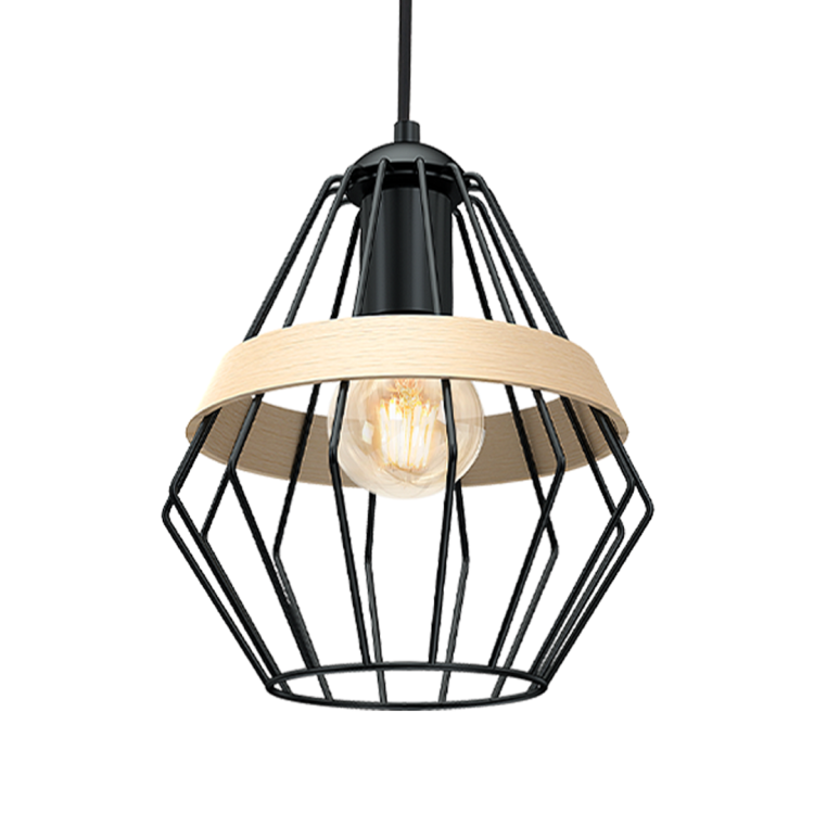 Lampa wisząca CLIFF BLACK 1xE27 MLP5524 Milagro