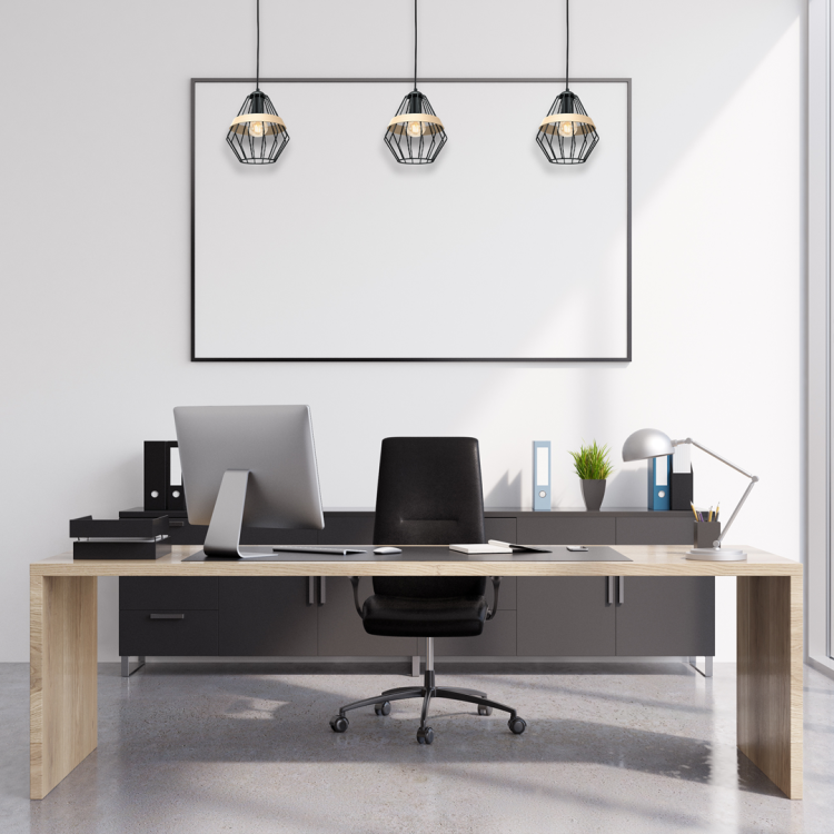 Lampa wisząca CLIFF BLACK 1xE27 MLP5524 Milagro