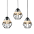 Lampa wisząca CLIFF BLACK 3xE27 MLP5525 Milagro