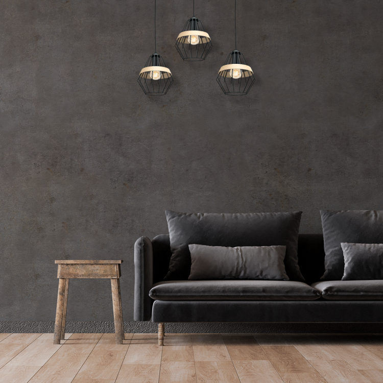 Lampa wisząca CLIFF BLACK 3xE27 MLP5525 Milagro