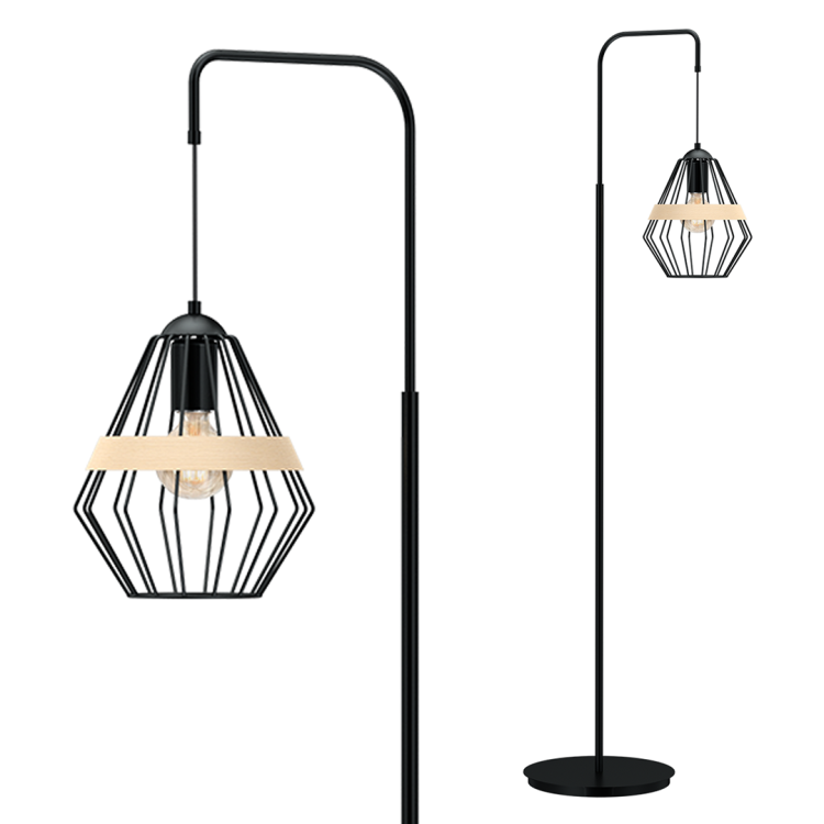 Lampa stojąca CLIFF BLACK 1xE27 MLP5528 Milagro