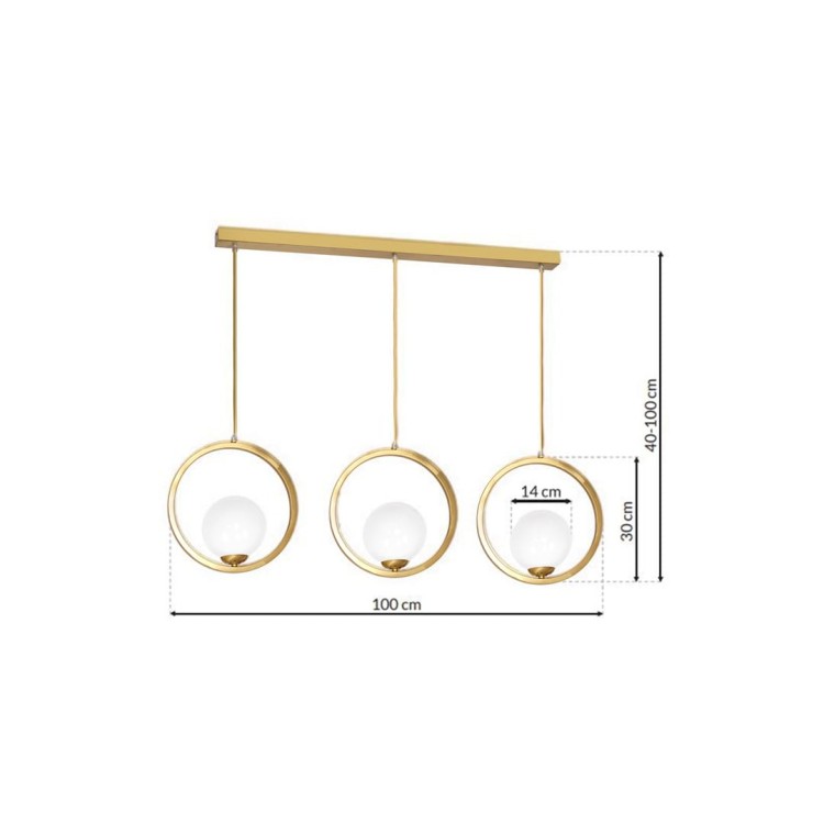 Lampa wisząca VIENNA 3xE14 MLP5574 Milagro