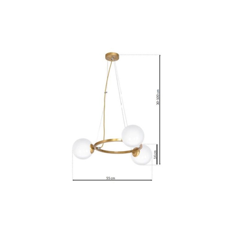 Lampa wisząca VIENNA 3xE14 MLP5576 Milagro