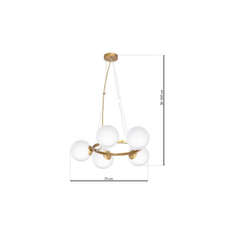 Lampa wisząca VIENNA 5xE14 MLP5577 Milagro