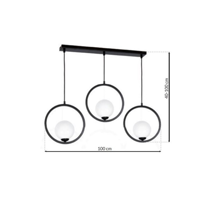 Lampa wisząca BOSTON 3xE14 MLP5594 Milagro