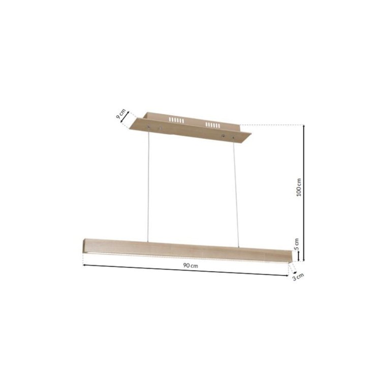 Lampa Wisząca TIMBER 18W LED MLP568 Milagro