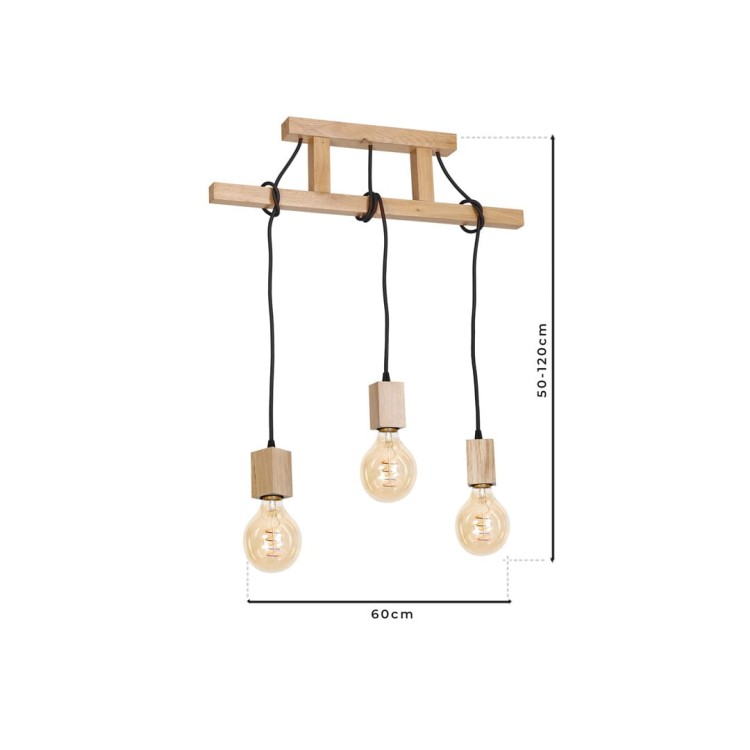 Lampa Wisząca JACK 3xE27 MLP582 Milagro