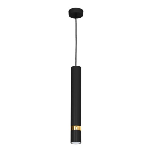 Lampa sufitowa wisząca natynkowa JOKER BLACK/GOLD 1xGU10 MLP6079 Milagro 1x GU10 50-90cm Spot oprawa oświetleniowa nowoczesna Industrialna Loft nawierzchniowa metal zwis czarny czarna złoty czarno złota Inspiracje Premium