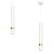 Lampa sufitowa wisząca natynkowa JOKER WHITE/GOLD 1xGU10 MLP6081 Milagro 1x GU10 50-90cm Spot oprawa oświetleniowa nowoczesna Industrialna Loft nawierzchniowa metal zwis biały biała złoty biało złota Inspiracje Premium