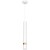 Lampa sufitowa wisząca natynkowa JOKER WHITE/GOLD 1xGU10 MLP6081 Milagro 1x GU10 50-90cm Spot oprawa oświetleniowa nowoczesna Industrialna Loft nawierzchniowa metal zwis biały biała złoty biało złota Inspiracje Premium
