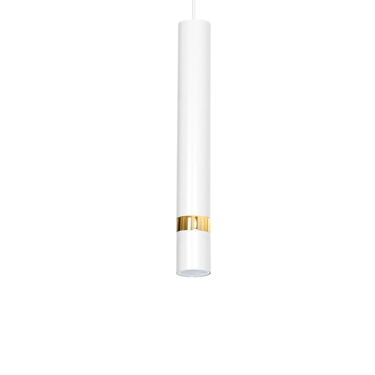 Lampa sufitowa wisząca natynkowa JOKER WHITE/GOLD 3xGU10 MLP6082 Milagro 3x GU10 60cm Spot oprawa oświetleniowa nowoczesna Industrialna Loft nawierzchniowa metal zwis biały biała złoty biało złota Inspiracje Premium