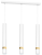 Lampa sufitowa wisząca natynkowa JOKER WHITE/GOLD 3xGU10 MLP6082 Milagro 3x GU10 60cm Spot oprawa oświetleniowa nowoczesna Industrialna Loft nawierzchniowa metal zwis biały biała złoty biało złota Inspiracje Premium