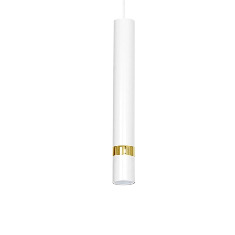 Lampa sufitowa wisząca natynkowa JOKER WHITE/GOLD 5xGU10 MLP612 Milagro 5x GU10 90cm Spot oprawa oświetleniowa nowoczesna Industrialna Loft nawierzchniowa metal zwis biały biała złoty biało złota Inspiracje Premium