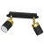 Lampa sufitowa listwa natynkowa JOKER BLACK/GOLD 2xGU10 MLP6124 Milagro 2x GU10 24cm Spot oprawa oświetleniowa nowoczesna ścienna Industrialna Loft nawierzchniowa metal czarny czarna złoty czarno złota Inspiracje Premium