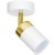 Lampa ścienno-sufitowa Kinkiet Industrialny Spot JOKER WHITE/GOLD 1xGU10 MLP6128 Milagro 1x GU10 Loft nowoczesny metalowy sufitowa ścienna biały biała złoty biało złota pojedynczy Inspiracje Premium