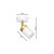 Lampa ścienno-sufitowa Kinkiet Industrialny Spot JOKER WHITE/GOLD 1xGU10 MLP6128 Milagro 1x GU10 Loft nowoczesny metalowy sufitowa ścienna biały biała złoty biało złota pojedynczy Inspiracje Premium