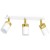 Lampa sufitowa listwa natynkowa JOKER WHITE/GOLD 3xGU10 MLP6130 Milagro 3x GU10 34cm Spot oprawa oświetleniowa nowoczesna ścienna Industrialna Loft nawierzchniowa metal biały biała złoty biało złota Inspiracje Premium