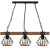 Lampa wisząca ULF BLACK/WOOD 3xE27 MLP6193 Milagro