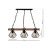 Lampa wisząca ULF BLACK/WOOD 3xE27 MLP6193 Milagro