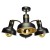 Lampa sufitowa MARGO BLACK/GOLD 3xE27 MLP6211 Milagro