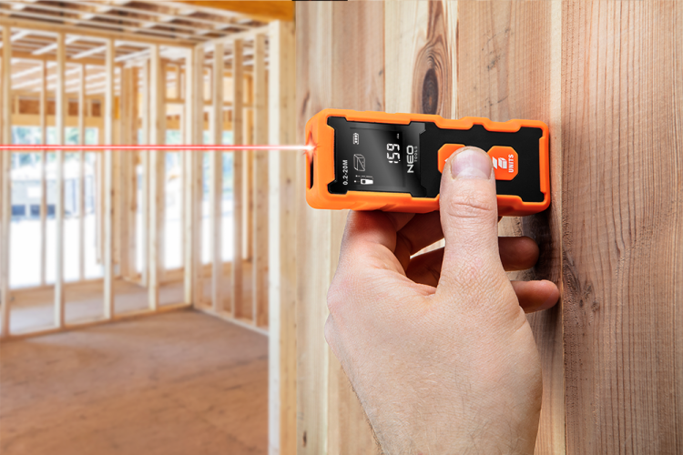 Dalmierz Laserowy miernik odległości 75-202 Neo Tools 20m dokładność 2mm