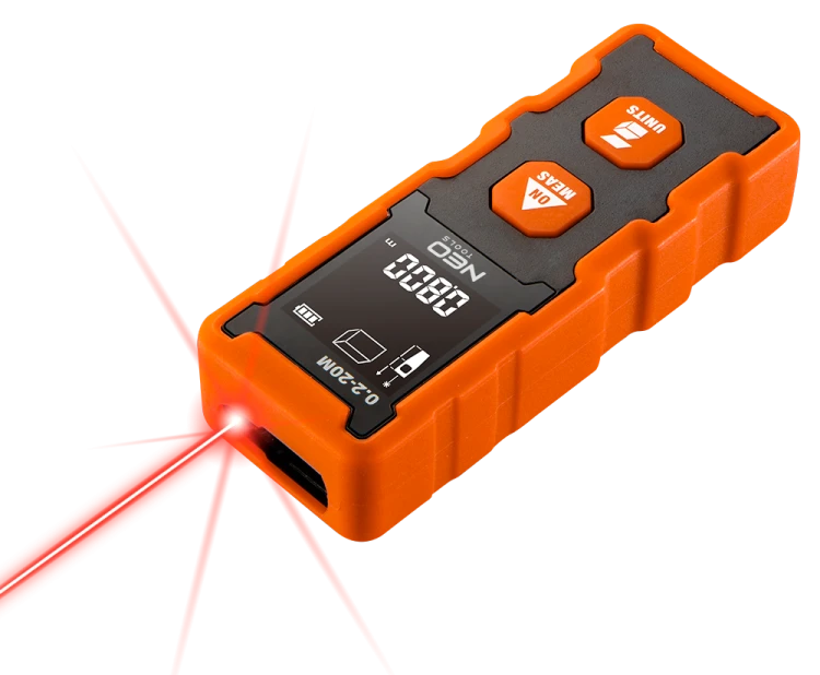 Dalmierz Laserowy miernik odległości 75-202 Neo Tools 20m dokładność 2mm