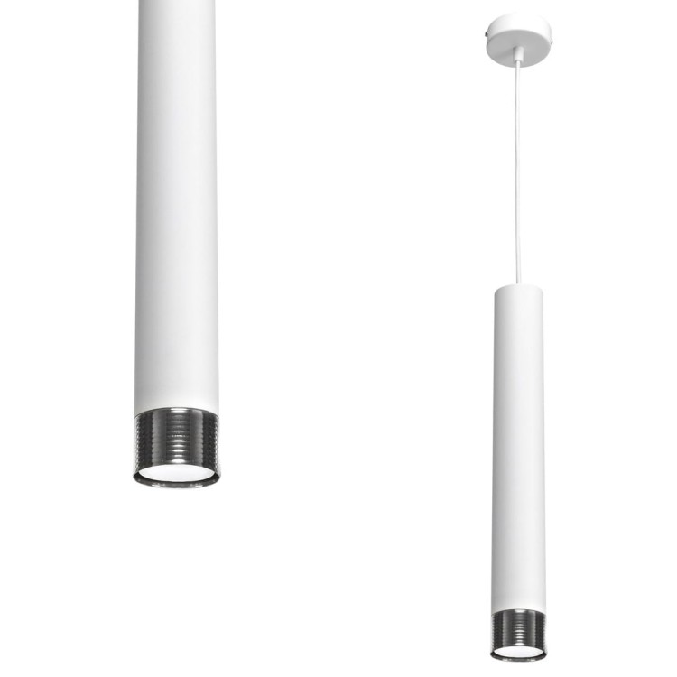 Lampa wisząca DANI WHITE/CHROME 1xGU10 MLP6227 Milagro