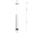 Lampa wisząca DANI WHITE/CHROME 1xGU10 MLP6227 Milagro