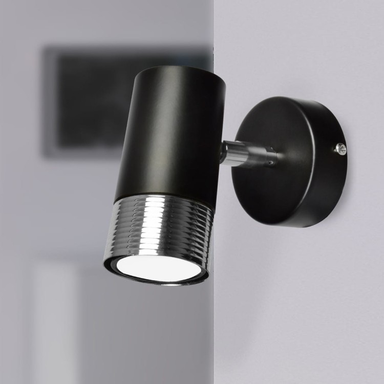 Kinkiet DANI BLACK/CHROME 1xGU10 MLP6229 Milagro