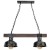 Lampa wisząca FARO BLACK/WOOD 2xE27 MLP6242 Milagro