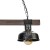 Lampa wisząca FARO BLACK/WOOD 2xE27 MLP6242 Milagro