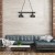 Lampa wisząca FARO BLACK/WOOD 2xE27 MLP6242 Milagro