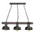 Lampa wisząca FARO BLACK/WOOD 3xE27 MLP6243 Milagro
