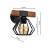 Kinkiet ULF BLACK/WOOD 1xE27 60W MLP6250 Milagro