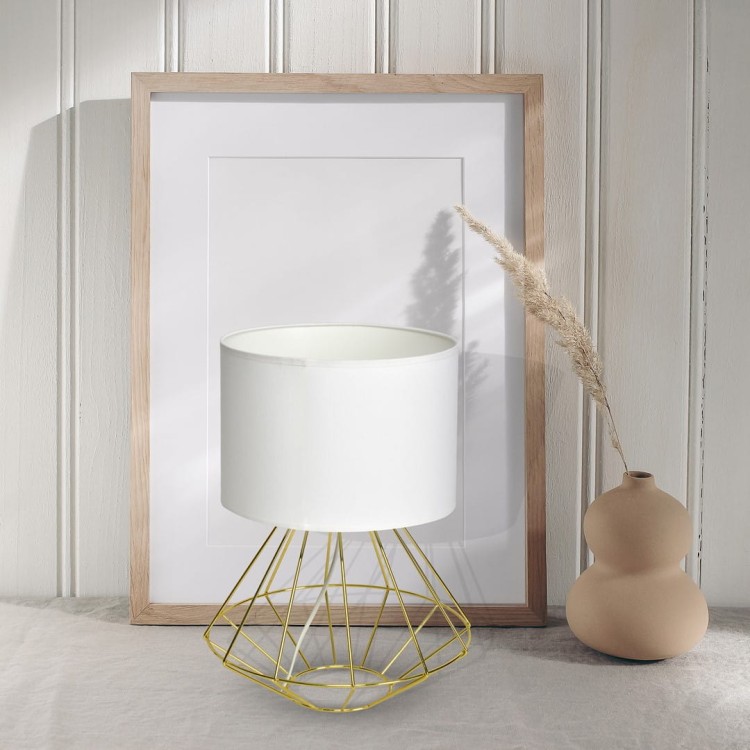 Lampa stojąca LUPO WITE/GOLD 1xE27 MLP6268 Milagro