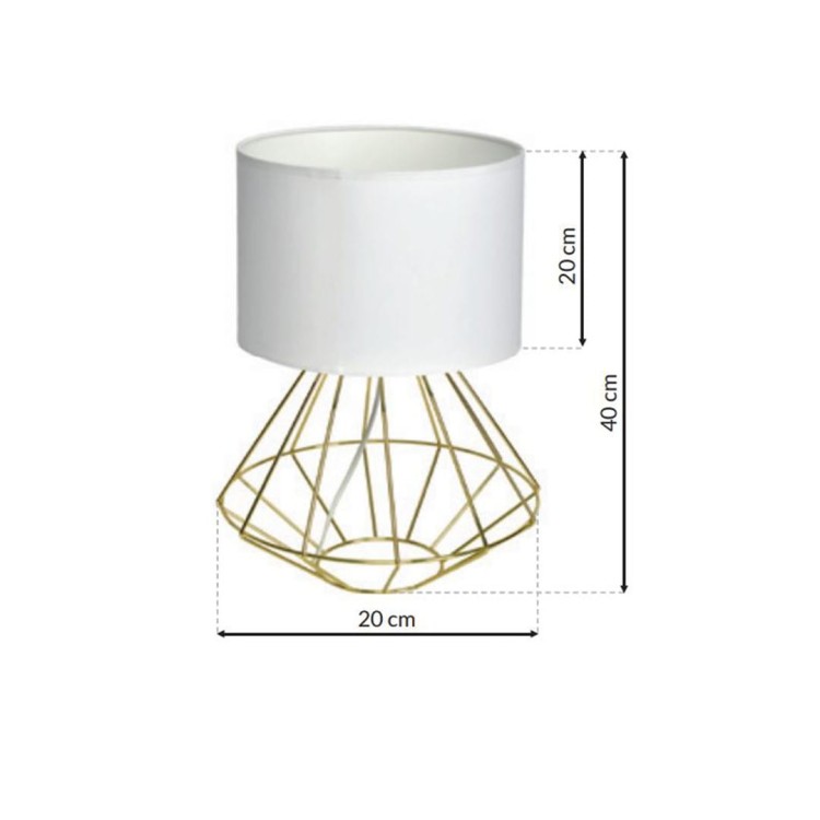 Lampa stojąca LUPO WITE/GOLD 1xE27 MLP6268 Milagro