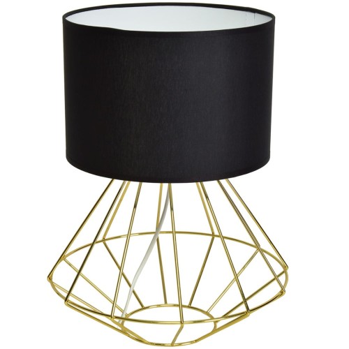 Lampa stojąca LUPO BLACK/GOLD 1xE27 MLP6272 Milagro