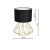 Lampa stojąca LUPO BLACK/GOLD 1xE27 MLP6272 Milagro