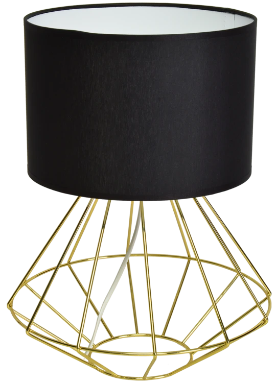Lampa stojąca LUPO BLACK/GOLD 1xE27 MLP6272 Milagro