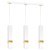 Lampa wisząca VIDAR WHITE/GOLD 3xGU10 MLP6276 Milagro